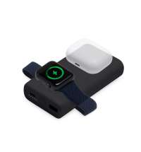 Внешний беспроводной аккумулятор 2-в-1 с функцией зарядки Apple Watch, QC/PD &laquo;AtomIQ&raquo;, 10000 мАч