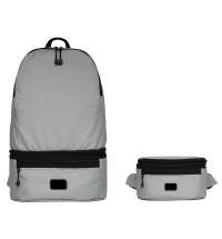 Рюкзак-трансформер 2-в-1 &laquo;Athletica&raquo; водостойкий с поясной сумкой из переработанного пластика 