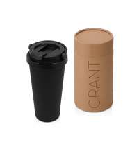 Вакуумная термокружка &laquo;Grant&raquo;, soft-touch, тубус