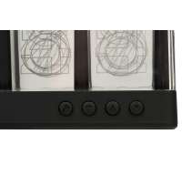 Часы с LED-подсветкой и беспроводной зарядкой &laquo;Cyber&raquo;, 10 Вт