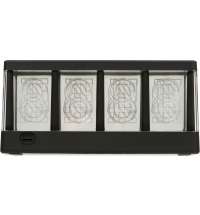 Часы с LED-подсветкой и беспроводной зарядкой &laquo;Cyber&raquo;, 10 Вт