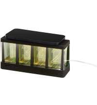 Часы с LED-подсветкой и беспроводной зарядкой &laquo;Cyber&raquo;, 10 Вт