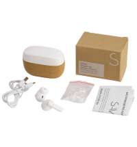 Наушники беспроводные TWS &laquo;Socorro&raquo; из пробки и переработанного пластика