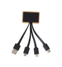 Кабель 3-в-1 с подсветкой лого &laquo;Reedia S6&raquo;