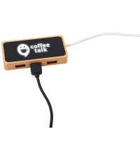 USB хаб с подсветкой лого &laquo;Reedia S5&raquo;, 3*USB, 1*Type C