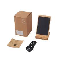 Беспроводное зарядное устройство 2-в-1 с подсветкой лого &laquo;Reedia S4&raquo;, 15 Вт