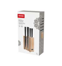 Набор из 5 кухонных ножей на магнитном блоке &laquo;HORT&raquo;
