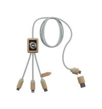 Кабель для быстрой зарядки на 2,4 А с двумя светящимися логотипами