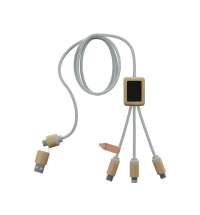 Кабель для быстрой зарядки на 2,4 А с двумя светящимися логотипами