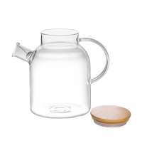 Стеклянный чайник с бамбуковой крышкой &laquo;Sencha M&raquo;