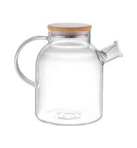 Стеклянный чайник с бамбуковой крышкой &laquo;Sencha M&raquo;