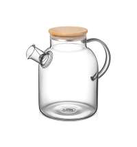 Стеклянный чайник с бамбуковой крышкой &laquo;Sencha M&raquo;