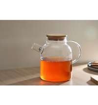 Стеклянный чайник с бамбуковой крышкой &laquo;Sencha M&raquo;