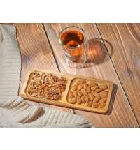 Менажница из акации с двумя секциями &laquo;Almond&raquo;