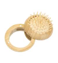 Расческа с зеркалом &laquo;Daisy&raquo; из бамбука