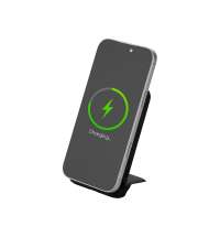 Беспроводной внешний аккумулятор с подсветкой лого и подставкой &laquo;Magflash&raquo;, 10000 мАч, 15 Вт