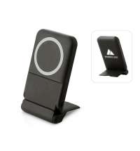 Беспроводной внешний аккумулятор с подсветкой лого и подставкой «Magflash», 10000 мАч, 15 Вт