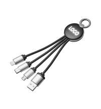 Зарядный кабель 3-в-1 с подсветкой лого &laquo;Ion mini&raquo;