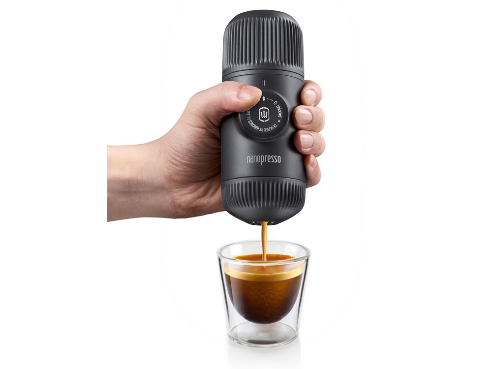 Ручная мини кофемашина &laquo;Nanopresso&raquo; + кейс для хранения