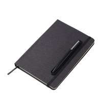 Блокнот А5 &laquo;NotaBene&raquo; с металлической шариковой ручкой и подставкой для телефона