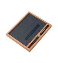 Блокнот А5 &laquo;NotaBene&raquo; с металлической шариковой ручкой и подставкой для телефона