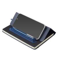 Блокнот А5 &laquo;NotaBene&raquo; с металлической шариковой ручкой и подставкой для телефона