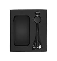 Набор из внешнего аккумулятора и универсального кабеля с подсветкой лого &laquo;Reserve LED&raquo;, 10000mAh