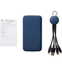 Набор из внешнего аккумулятора и универсального кабеля с подсветкой лого &laquo;Reserve LED&raquo;, 10000mAh