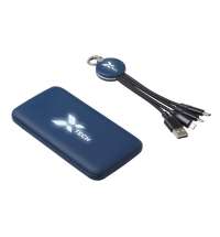 Набор из внешнего аккумулятора и универсального кабеля с подсветкой лого &laquo;Reserve LED&raquo;, 10000mAh