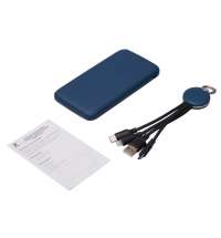 Набор из внешнего аккумулятора и универсального кабеля с подсветкой лого &laquo;Reserve LED&raquo;, 10000mAh