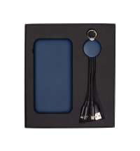 Набор из внешнего аккумулятора и универсального кабеля с подсветкой лого &laquo;Reserve LED&raquo;, 10000mAh