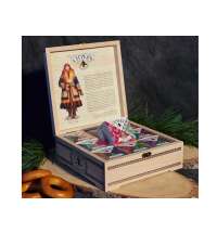 Подарочный набор c чаем &laquo;Сокровища Севера&raquo; в деревянной шкатулке