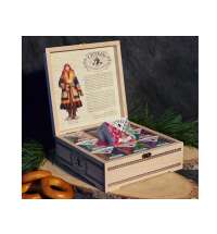 Подарочный набор c чаем &laquo;Сокровища Севера&raquo; в деревянной шкатулке без лого