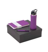 Подарочный набор c блокнотом C2, ручкой и бутылкой