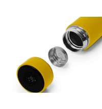 Термос FAMILY MARK LED, индикатор, soft touch