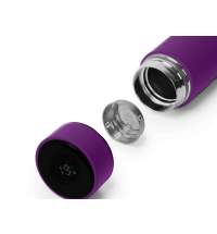 Термос FAMILY MARK LED, индикатор, soft touch