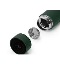 Термос FAMILY MARK LED, индикатор, soft touch