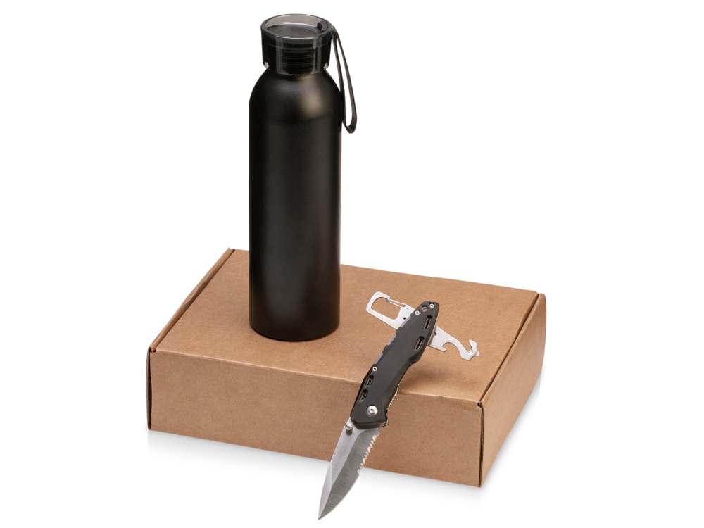 Подарочный набор с бутылкой для воды и ножом &laquo;Tourist&raquo;