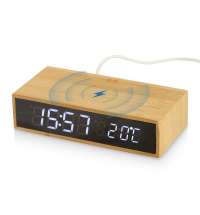 Часы настольные с беспроводной зарядкой «Index», 10 Вт