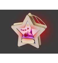 Новогодняя подвеска с подсветкой &laquo;Звезда&raquo;