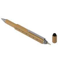 Ручка-стилус из бамбука &laquo;Tool&raquo; с уровнем и отверткой