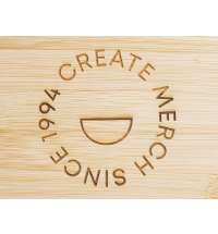 Ланч-бокс &laquo;Lunch&raquo; из пшеничного волокна с бамбуковой крышкой с гравировкой