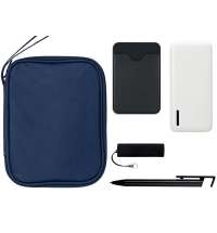 Тревел-набор с флешкой, повербанком и ручкой