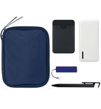 Тревел-набор с флешкой, повербанком и ручкой