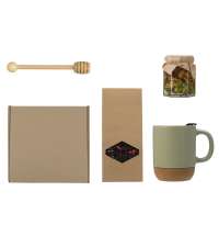 Подарочный набор с чаем, кружкой, медом и ложкой для меда