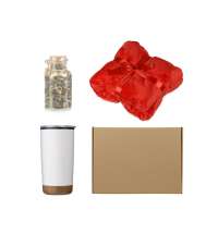 Подарочный набор с пледом, термокружкой и чаем