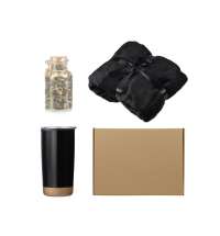 Подарочный набор с пледом, термокружкой и чаем