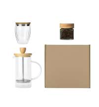 Подарочный набор для кухни с френчпрессом, стаканом и чаем