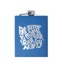 Фляжка &laquo;Remarque&raquo; soft-touch 2.0 с гравировкой