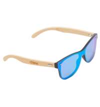 Очки солнцезащитные из бамбука с зеркальными линзами &laquo;Rockwood Motion&raquo; с гравировкой